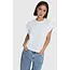 Alix The Label ALIX THE LABEL - LADIES KNITTED SLEEVELESS T-SHIRT - SOFT WHITE