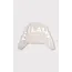 Alix The Label ALIX THE LABEL - LADIES KNITTED BACK PRINT SWEATER - LIGHT GREY MELANGE