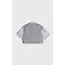 Alix The Label ALIX THE LABEL - LADIES KNITTED FOIL CROPPED BLOUSE - LIGHT GREY