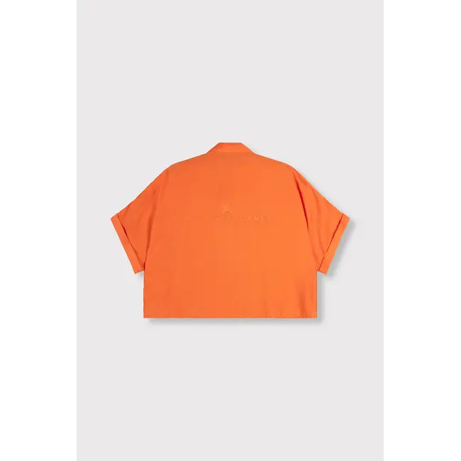 Alix The Label ALIX THE LABEL - LADIES WOVEN IRREGULAR OVERSIZED BLOUSE - ORANGE