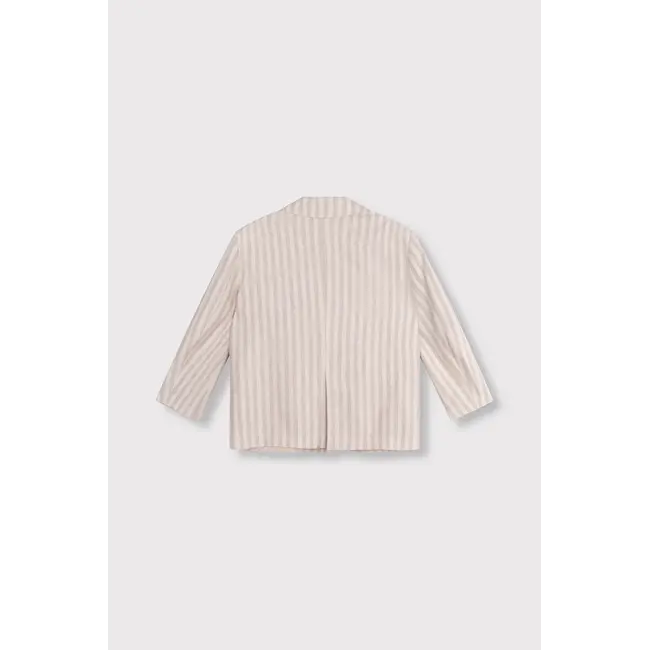 Alix The Label ALIX THE LABEL - LADIES WOVEN STRIPED BLAZER - SAND