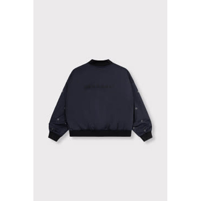 Alix The Label ALIX THE LABEL - WOVEN EYELET BOMBER - NAVY