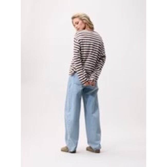 Catwalk Junkie CATWALK JUNKIE - STRIPED LONG SLEEVE - COFFEE BEAN