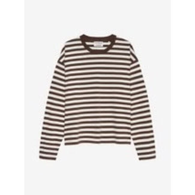 Catwalk Junkie CATWALK JUNKIE - STRIPED LONG SLEEVE - COFFEE BEAN