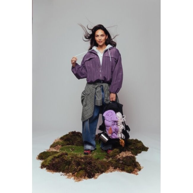 Catwalk Junkie CATWALK JUNKIE - WINDBREAKER JACKET - PURPLE HAZE