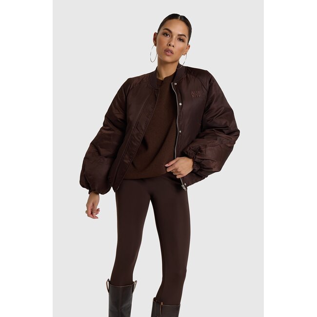 Alix The Label ALIX THE LABEL - NYLON JACKET - DEEP BROWN