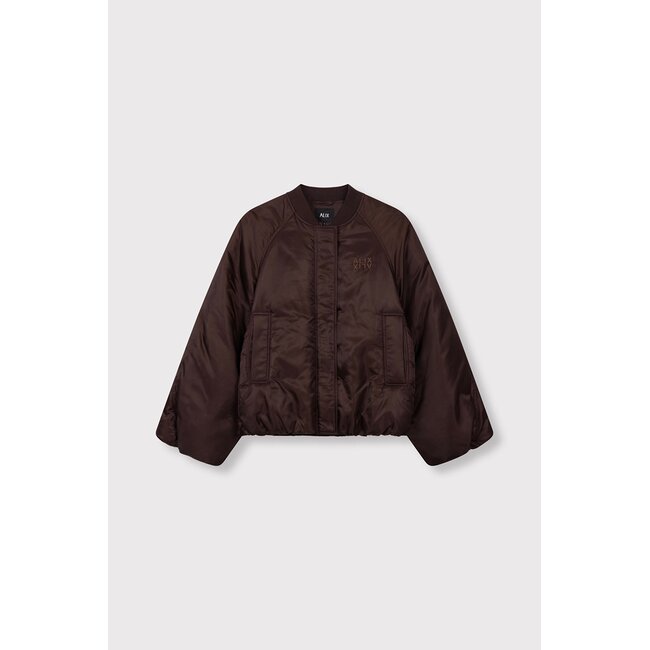 Alix The Label ALIX THE LABEL - NYLON JACKET - DEEP BROWN