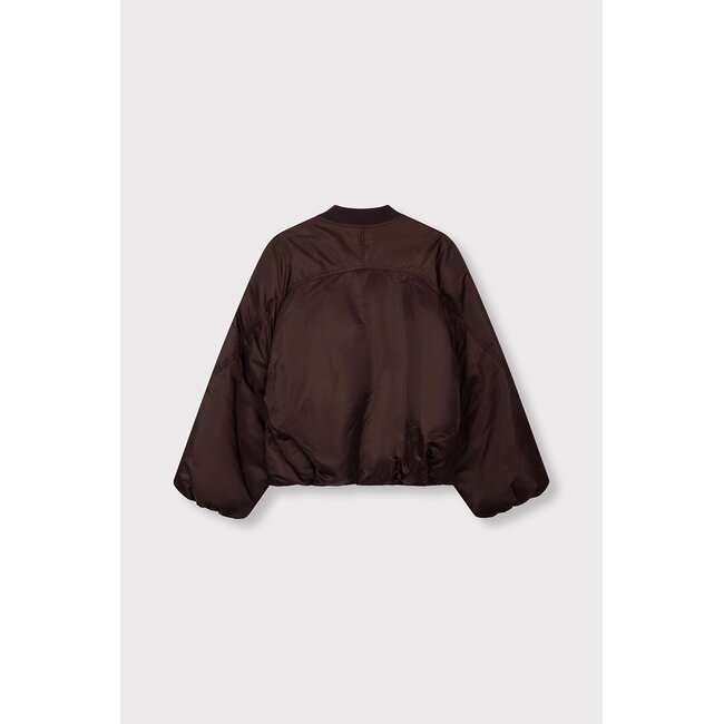 Alix The Label ALIX THE LABEL - NYLON JACKET - DEEP BROWN