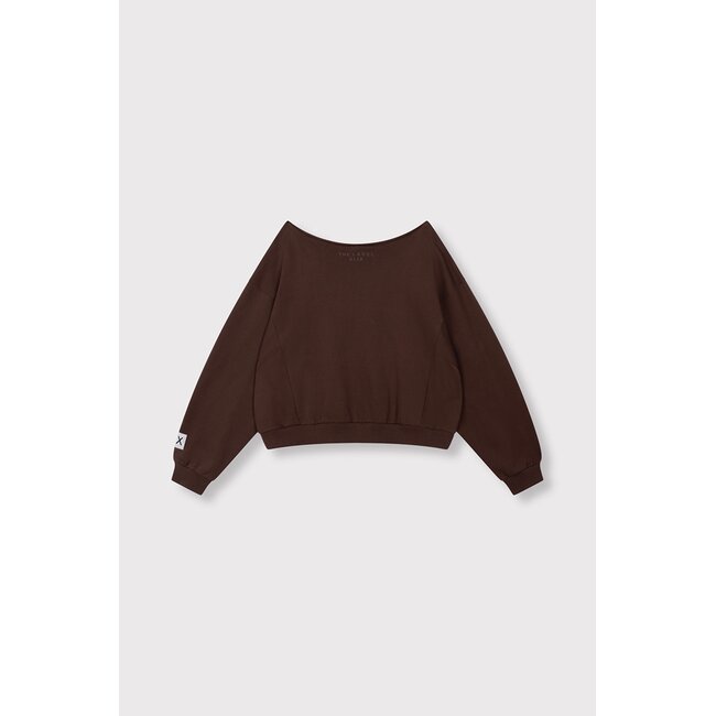 Alix The Label ALIX THE LABEL - BATWING SWEATER - WARM BROWN
