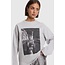 Alix The Label ALIX THE LABEL - PHOTO LONGSLEEVE T-SHIRT - SOFT GREY MELANGE