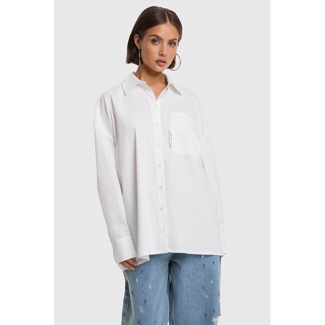 Alix The Label ALIX THE LABEL - OVERSIZED BLOUSE - SOFT WHITE