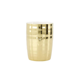 Zusss ZUSSS - COFFEE MUG HEART - GOLD