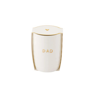 Zusss ZUSSS - COFFEE MUG DAD - WHITE/GOLD