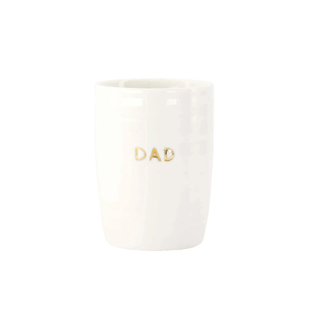 Zusss ZUSSS - COFFEE MUG DAD - WHITE/GOLD