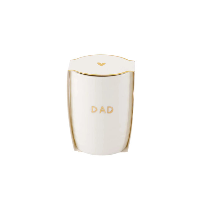 Zusss ZUSSS - COFFEE MUG DAD - WHITE/GOLD
