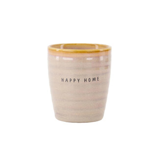 Zusss ZUSSS - COFFEE MUG HAPPY HOME - CREME