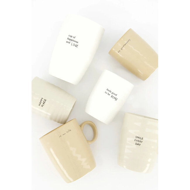 Zusss ZUSSS - COFFEE MUG HAPPY PLACE - SAND