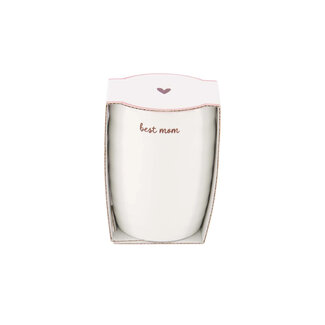 Zusss ZUSSS - COFFEE MUG BEST MOM - WHITE/DARK RED