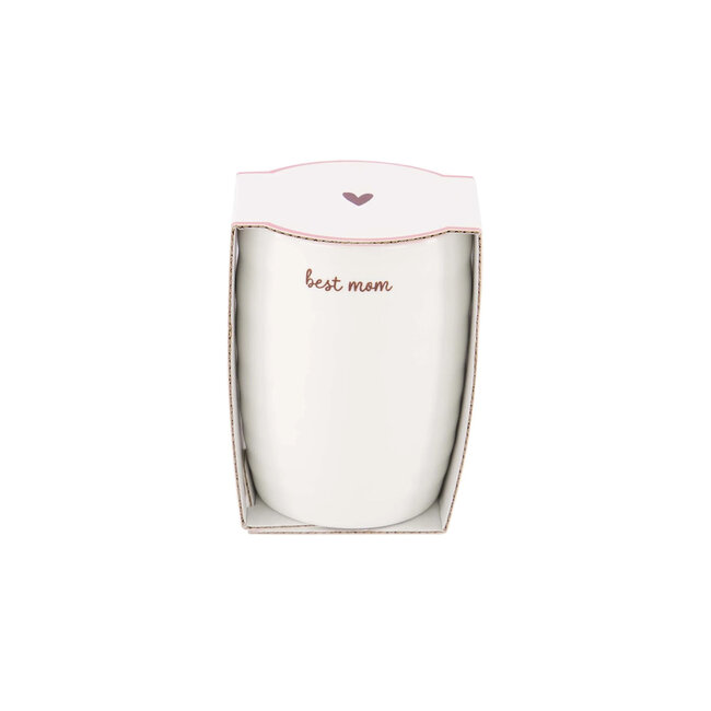 Zusss ZUSSS - COFFEE MUG BEST MOM - WHITE/DARK RED