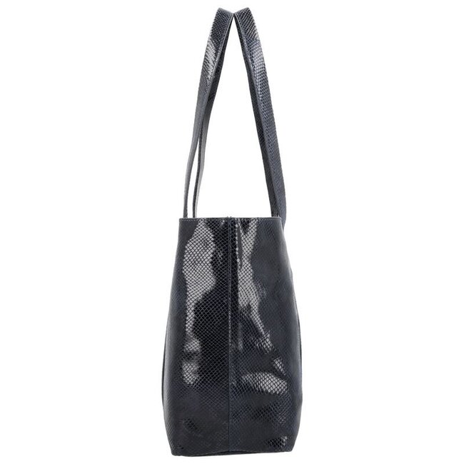 LouLou Essentiels LOULOU ESSENTIELS - EMIE - PYTHON BLUE ORIENT - SILVER
