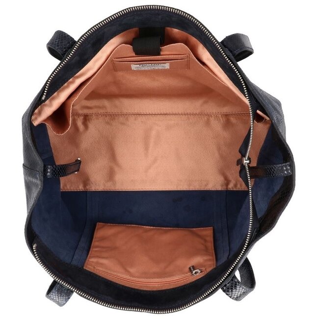 LouLou Essentiels LOULOU ESSENTIELS - EMIE - PYTHON BLUE ORIENT - SILVER