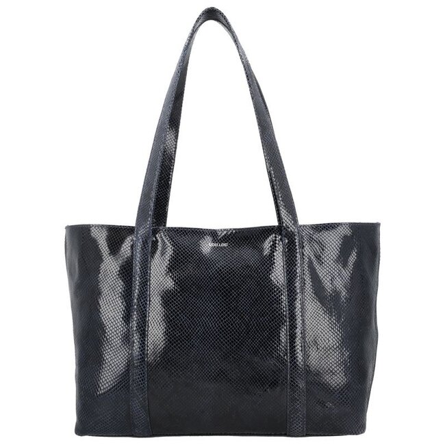 LouLou Essentiels LOULOU ESSENTIELS - EMIE - PYTHON BLUE ORIENT - SILVER