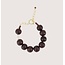 Zusss ZUSSS - CHUNKY BEAD BRACELET - BURGUNDY