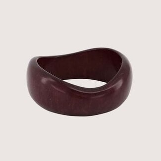 Zusss ZUSSS - RESIN BANGLE - DARK CHOCO