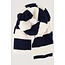 Zusss ZUSSS - STRIPED SCARF BLOCK STRIPE - OFF WHITE/DARK NAVY