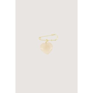 Zusss ZUSSS - HEART CHARM - GREY OYSTER
