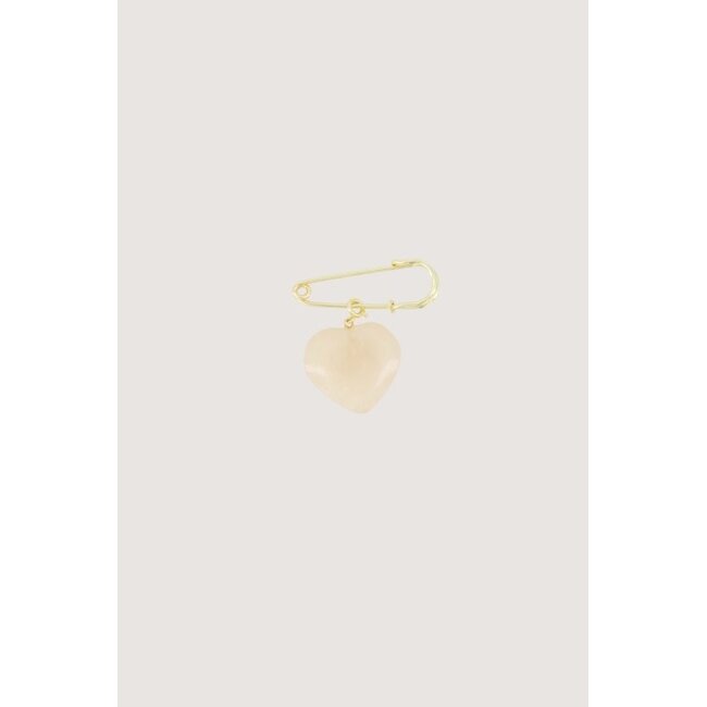 Zusss ZUSSS - HEART CHARM - GREY OYSTER