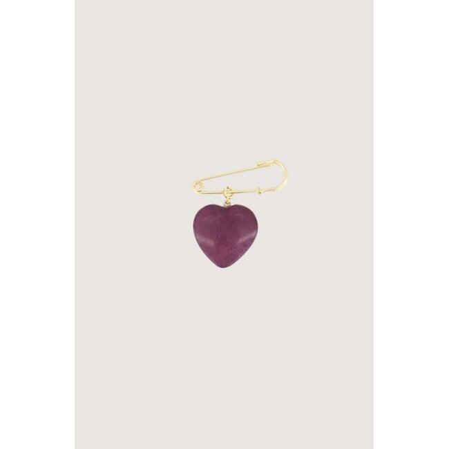 Zusss ZUSSS - HEART CHARM - SOFT VIOLET