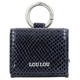 LouLou Essentiels LOULOU ESSENTIELS - MINI MINI - PYTHON BLUE ORIENT - SILVER