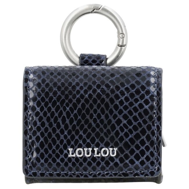 LouLou Essentiels LOULOU ESSENTIELS - MINI MINI - PYTHON BLUE ORIENT - SILVER