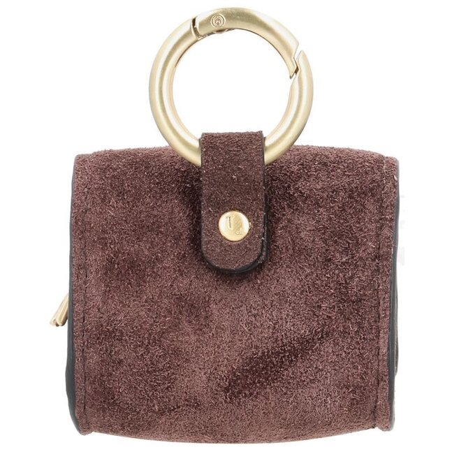 LouLou Essentiels LOULOU ESSENTIELS - MINI MINI - SUEDE MERLOT - GOLD
