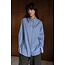 Indi&Cold INDI & COLD - CLASSIC SHIRT WITH LACE CUFFS - BLUE