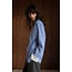 Indi&Cold INDI & COLD - CLASSIC SHIRT WITH LACE CUFFS - BLUE