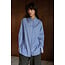 Indi&Cold INDI & COLD - CLASSIC SHIRT WITH LACE CUFFS - BLUE