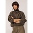 Indi&Cold INDI & COLD - ZIP SWEATER WITH MERINO - KHAKI