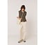 Indi&Cold INDI & COLD - RIB KNIT VEST WITH MERINO - KHAKI