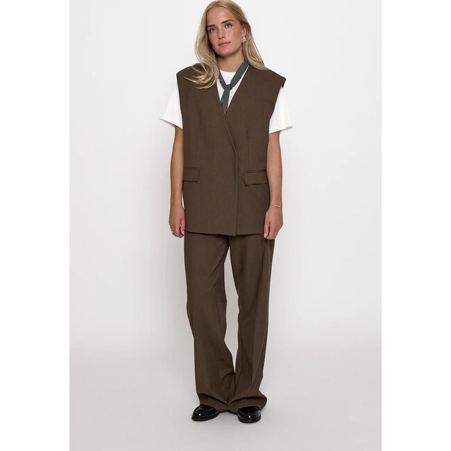 Minus MINUS - MSWELMA MID WAIST PANT - TIRAMISU