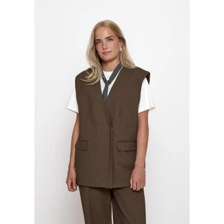 Minus MINUS - MSWELMA VEST - TIRAMISU