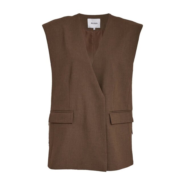 Minus MINUS - MSWELMA VEST - TIRAMISU