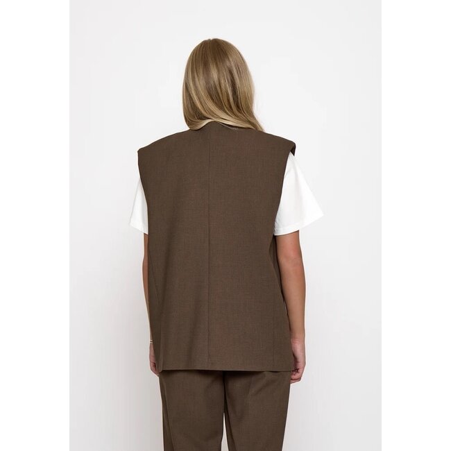 Minus MINUS - MSWELMA VEST - TIRAMISU