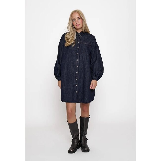 Minus MINUS - MSLARISSA SHORT DRESS - DARK DENIM