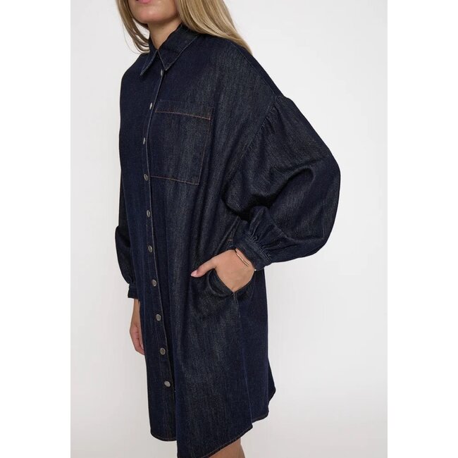 Minus MINUS - MSLARISSA SHORT DRESS - DARK DENIM