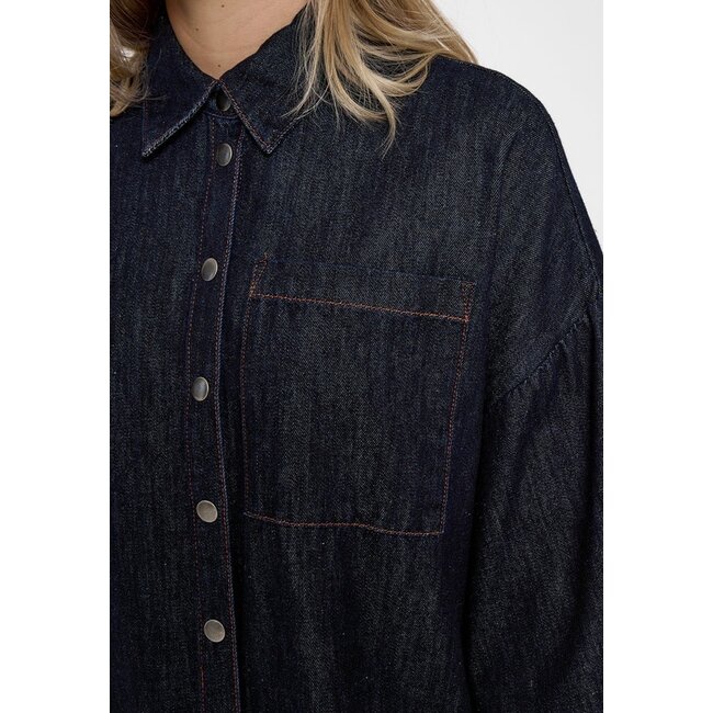 Minus MINUS - MSLARISSA SHORT DRESS - DARK DENIM