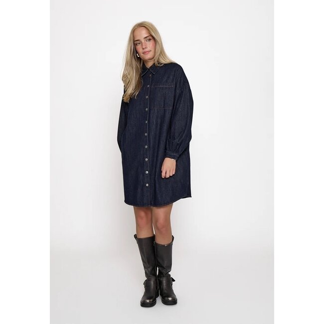 Minus MINUS - MSLARISSA SHORT DRESS - DARK DENIM