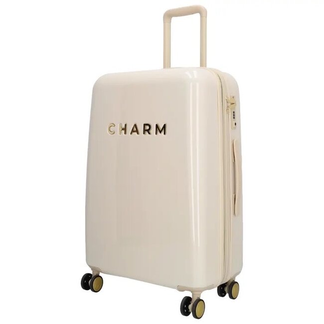 CHARM LONDON CHARM LONDON - CAPETOWN KOFFER 24 Inch - BEIGE GLIMMEND