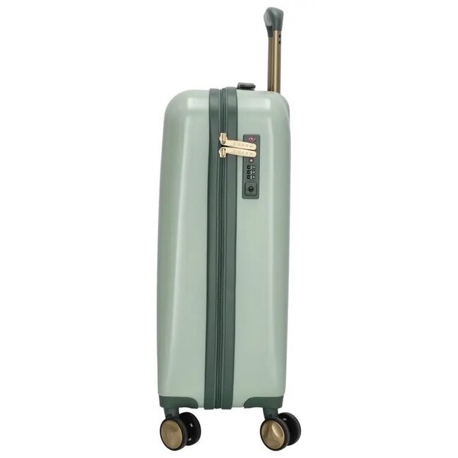 CHARM LONDON CHARM LONDON - CAPETOWN KOFFER - TROLLEY - LICHTGROEN